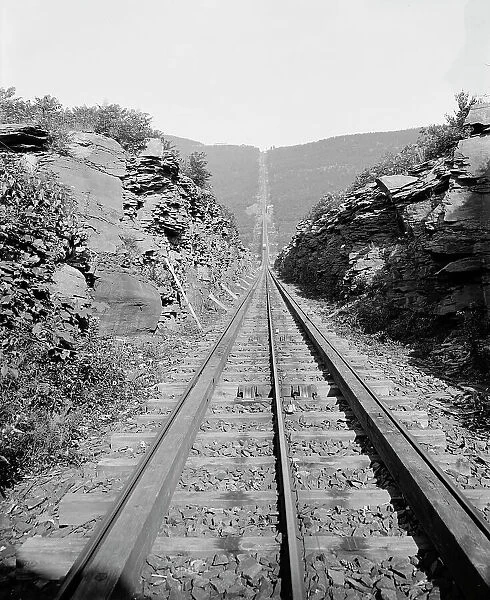 Otis Elevating Railway, looking up, Catskill Mts.N.Y. between 1895 and 1910. Creator: Unknown