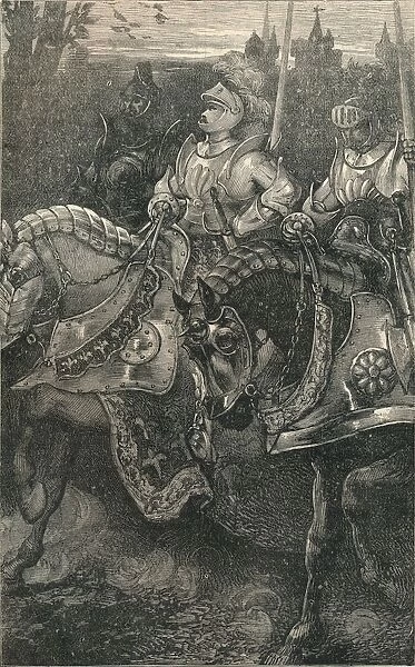Otterburn - The Advance of Hotspur, (1388), c1910