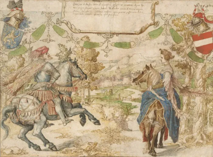 Framed Print : Otto, Count of Nassau and his Wife Adelheid van Vianen, 1530-35 Framed Print : Otto, Count of Nassau and his Wife Adelheid van Vianen, 1530-35