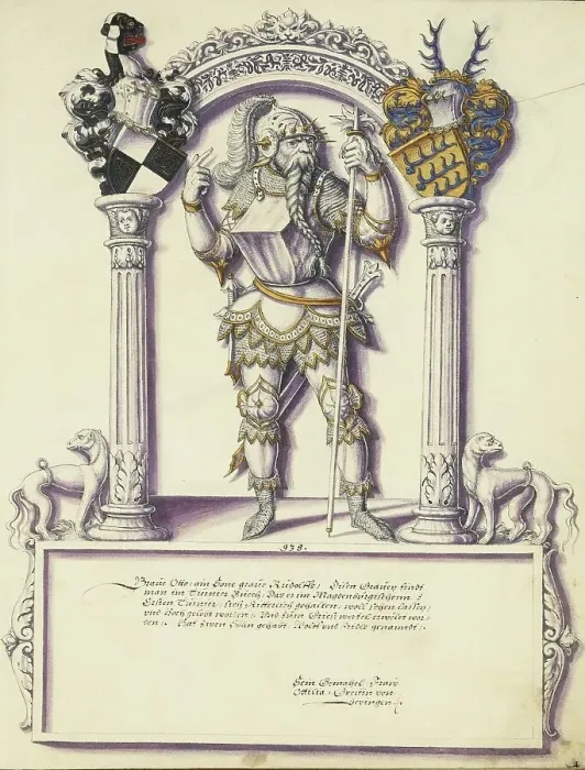 Framed Print : Otto Hohenzollern; Chronicle of the Hohenzollern Family, about 1572. Creator: Jorg Ziegler Framed Print : Otto Hohenzollern; Chronicle of the Hohenzollern Family, about 1572. Creator: Jorg Ziegler