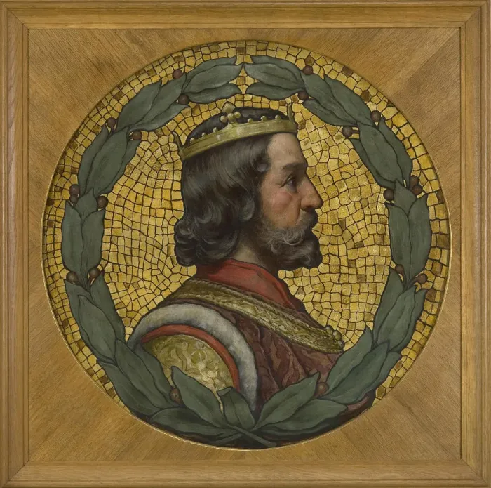 Framed Print : Ottokar II of Bohemia, 1900. Artist: Liebscher, Adolf (1857-1919) Framed Print : Ottokar II of Bohemia, 1900. Artist: Liebscher, Adolf (1857-1919)