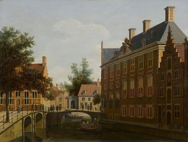 The Oude Zijds Herenlogement (Gentlemen's Hotel) in Amsterdam, 1660-1680. Creator: Gerrit Berckheyde