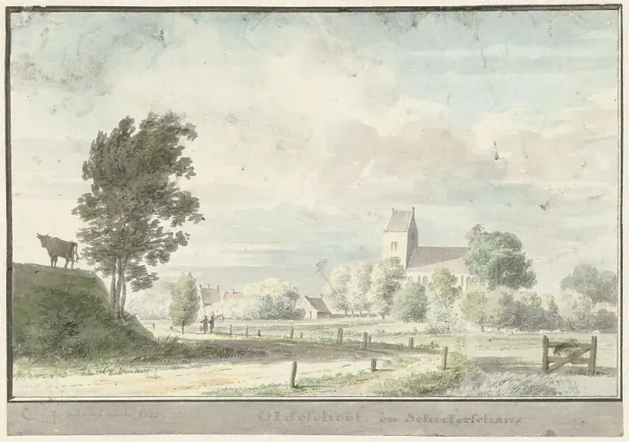 Framed Print : Oudeschoot and the Schooterschans, 1732. Creator: Cornelis Pronk Framed Print : Oudeschoot and the Schooterschans, 1732. Creator: Cornelis Pronk