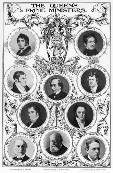 Framed Print : Oueen Victorias prime ministers, 1901 Framed Print : Oueen Victorias prime ministers, 1901
