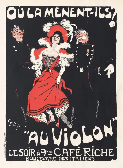 Framed Print : Oula menent-ils? Au Violon, 1897. Creator: Grün Framed Print : Oula menent-ils? Au Violon, 1897. Creator: Grün