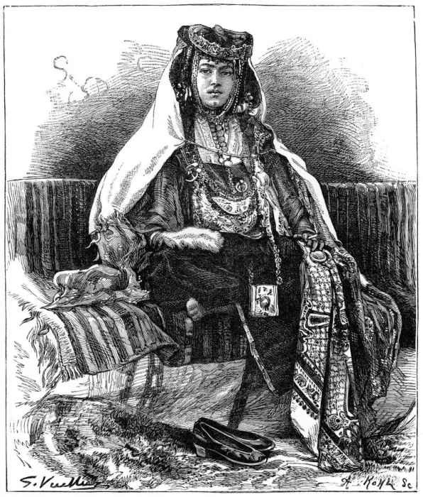 Framed Print : Ouled Nail dancer, Algeria, c1890. Artist: Armand Kohl Framed Print : Ouled Nail dancer, Algeria, c1890. Artist: Armand Kohl