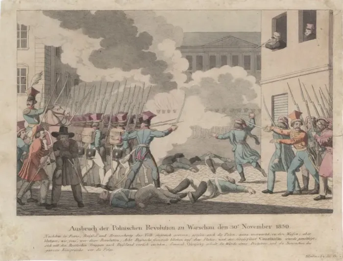Framed Print : Outbreak of the Polish Revolution in Warsaw on November 1830. Artist: Wunder, Georg Benedikt (1786-1858) Framed Print : Outbreak of the Polish Revolution in Warsaw on November 1830. Artist: Wunder, Georg Benedikt (1786-1858)