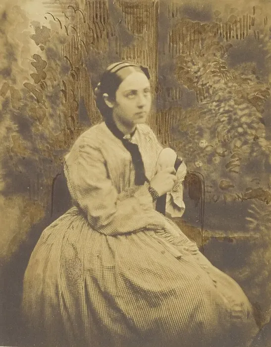 Framed Print : Outdoor portrait of a young lady, probably Cecile Deveria, 1854. Creators: Achille Deveria, Theodule Deveria, Octave Benoist Framed Print : Outdoor portrait of a young lady, probably Cecile Deveria, 1854. Creators: Achille Deveria, Theodule Deveria, Octave Benoist