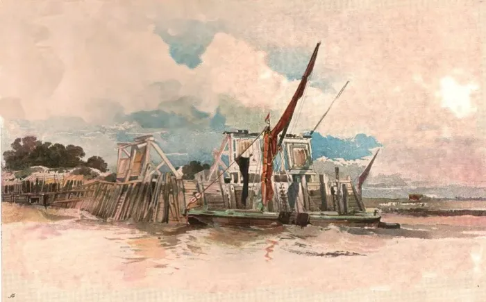 Framed Print : An Outdoor Sketch, (c1900). Creator: Unknown Framed Print : An Outdoor Sketch, (c1900). Creator: Unknown
