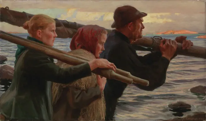 Framed Print : In the Outer Archipelago, 1898. Creator: Albert Edelfelt Framed Print : In the Outer Archipelago, 1898. Creator: Albert Edelfelt