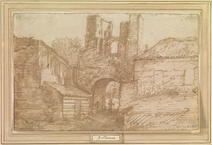 Framed Print : The Outer Gate of the Ruins of Brederode Castle, 1607-1674. Creator: Jan Lievens Framed Print : The Outer Gate of the Ruins of Brederode Castle, 1607-1674. Creator: Jan Lievens