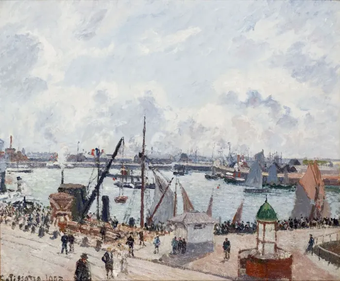 Framed Print : The Outer Harbour of Le Havre. Morning. Sun. Artist: Pissarro, Camille (1830-1903) Framed Print : The Outer Harbour of Le Havre. Morning. Sun. Artist: Pissarro, Camille (1830-1903)