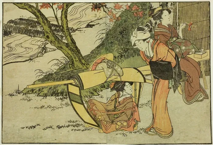 Framed Print : Outing to View Maples in Autumn, from the illustrated book Picture Book: Flowers of the F... 1801. Creator: Kitagawa Utamaro. Outing to View Maples in Autumn, from the illustrated book Picture Book: Flowers of the F... 1801 Framed Print : Outing to View Maples in Autumn, from the illustrated book Picture Book: Flowers of the F... 1801. Creator: Kitagawa Utamaro. Outing to View Maples in Autumn, from the illustrated book Picture Book: Flowers of the F... 1801