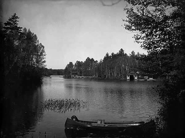 Outlet, Upper St. Regis Lake, Adirondack Mountains, The, c1903. Creator: Unknown