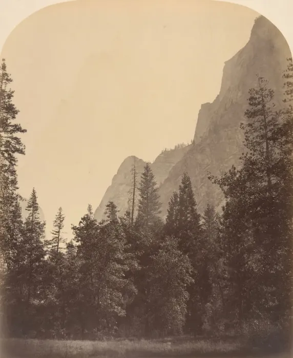 Framed Print : Outline View of the Half Dome, 4967 Feet, 1861. Creator: Carleton Emmons Watkins Framed Print : Outline View of the Half Dome, 4967 Feet, 1861. Creator: Carleton Emmons Watkins