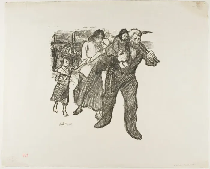 Framed Print : Outrage in the Pas-de-Calais, December 1893. Creator: Theophile Alexandre Steinlen Framed Print : Outrage in the Pas-de-Calais, December 1893. Creator: Theophile Alexandre Steinlen