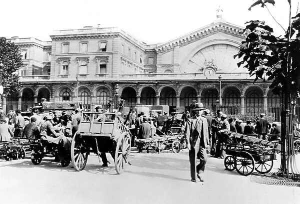 Outside the Gare de l Est, German-occupied Paris, September 1940
