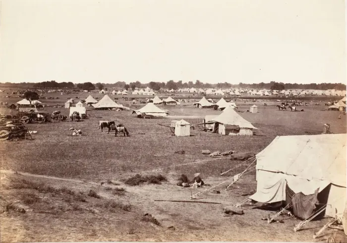 Framed Print : Outskirts of Governor Generals Camp, 1858-61. Creator: Unknown Framed Print : Outskirts of Governor Generals Camp, 1858-61. Creator: Unknown