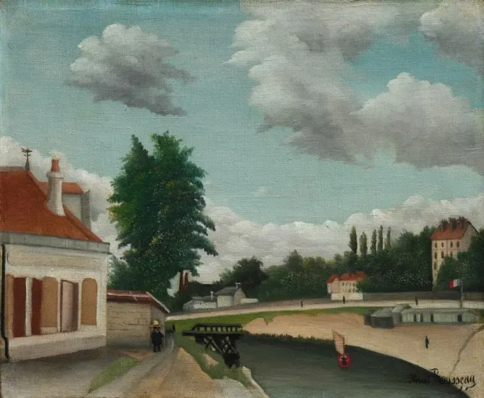 Framed Print : Outskirts of Paris, c. 1897-1905. Creator: Henri Rousseau (French, 1844-1910) Framed Print : Outskirts of Paris, c. 1897-1905. Creator: Henri Rousseau (French, 1844-1910)