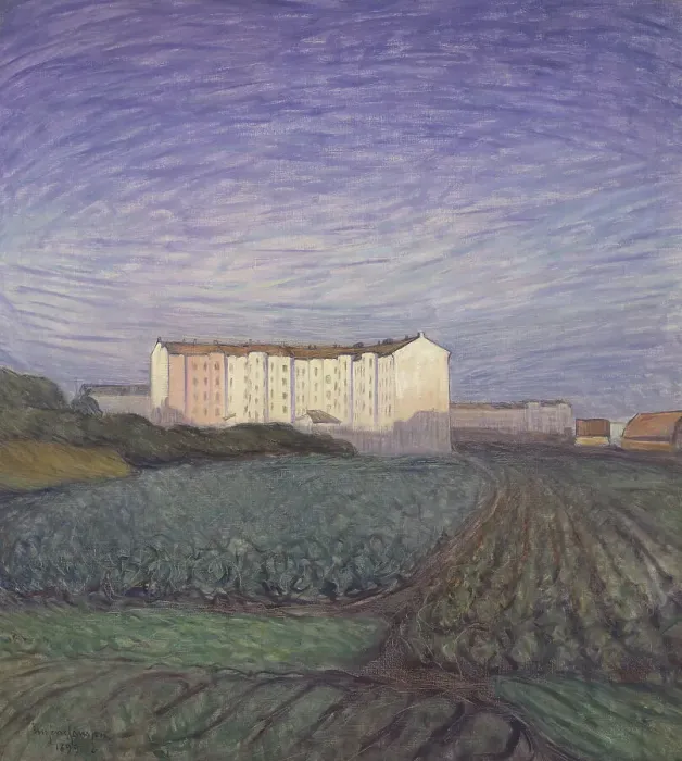 Framed Print : The Outskirts of the Town, 1899. Creator: Eugène Jansson Framed Print : The Outskirts of the Town, 1899. Creator: Eugène Jansson