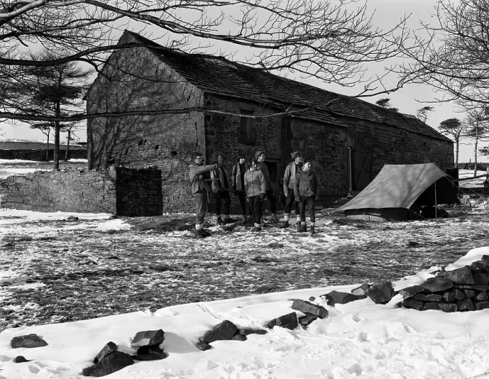 Framed Print : Outward Bound course, near Hope, Derbyshire, 1965. Artist: Michael Walters Framed Print : Outward Bound course, near Hope, Derbyshire, 1965. Artist: Michael Walters