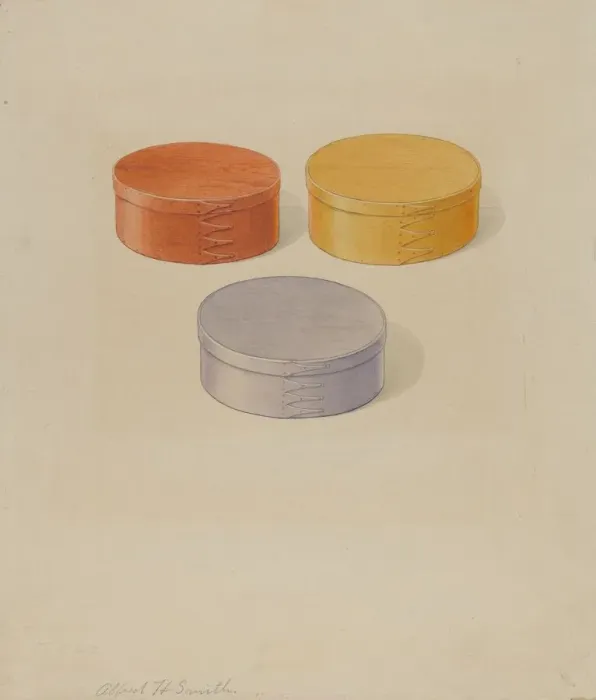 Framed Print : Oval Boxes, c. 1936. Creator: Alfred H. Smith Framed Print : Oval Boxes, c. 1936. Creator: Alfred H. Smith