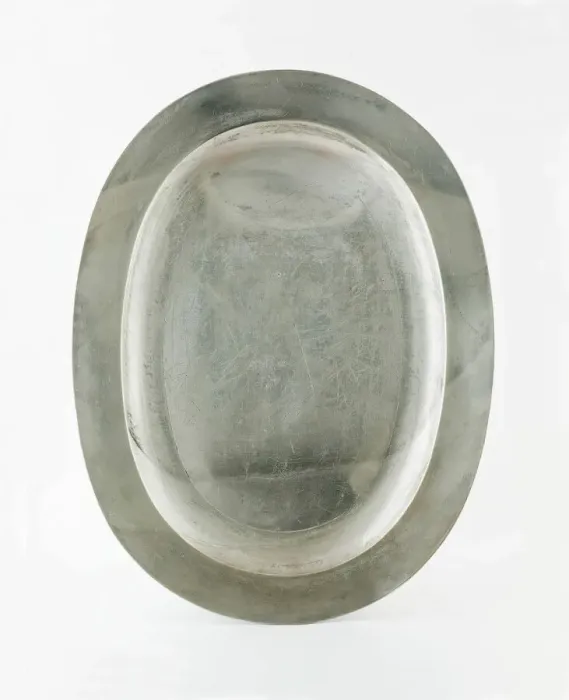 Framed Print : Oval Serving Platter, Birmingham, 1767 / 78. Creator: John Ingram Framed Print : Oval Serving Platter, Birmingham, 1767 / 78. Creator: John Ingram
