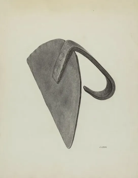 Framed Print : Oven Scraper, c. 1939. Creator: Jacob Lipkin Framed Print : Oven Scraper, c. 1939. Creator: Jacob Lipkin