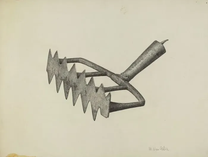 Framed Print : Oven Scraper, c. 1940. Creator: Maurice Van Felix Framed Print : Oven Scraper, c. 1940. Creator: Maurice Van Felix
