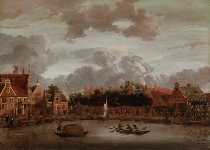 Framed Print : The Overtoom in Amsterdam, 1661-1692. Creator: Unknown Framed Print : The Overtoom in Amsterdam, 1661-1692. Creator: Unknown