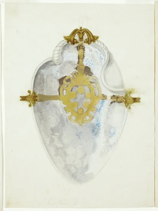 Framed Print : Overview of Shell with Medici Coat of Arms, n.d. Creator: Giuseppe Grisoni Framed Print : Overview of Shell with Medici Coat of Arms, n.d. Creator: Giuseppe Grisoni