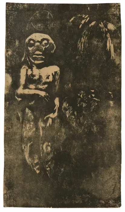 Framed Print : Oviri, 1894. Creator: Paul Gauguin Framed Print : Oviri, 1894. Creator: Paul Gauguin