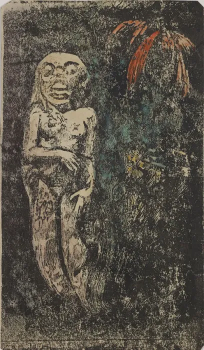 Framed Print : Oviri (Sauvage), 1894 Framed Print : Oviri (Sauvage), 1894