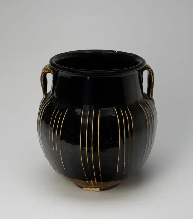 Framed Print : Ovoid Jar with Vertical Ribs and Two-Loop Handles, Northern Song or Jin dynasty Framed Print : Ovoid Jar with Vertical Ribs and Two-Loop Handles, Northern Song or Jin dynasty