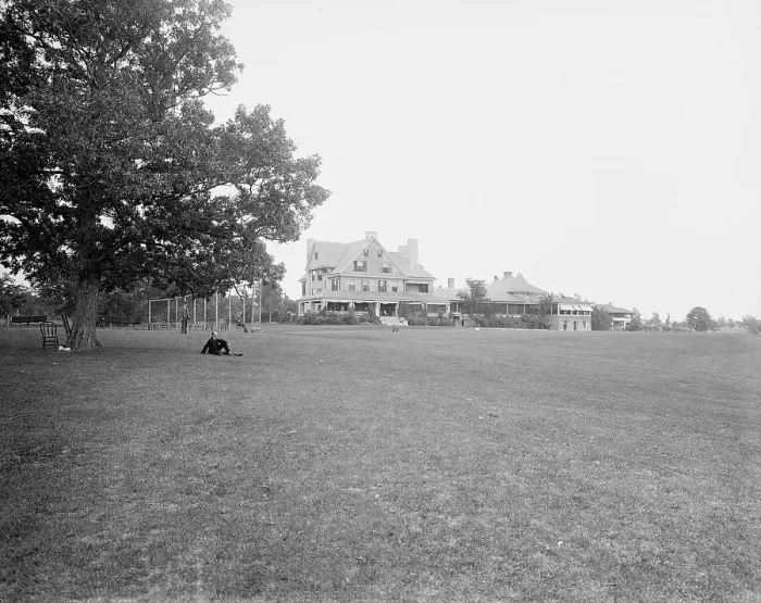 Framed Print : Owensia (i.e. Onwentsia) Golf Club, Lake Forest, Ill. c1901. Creator: William H. Jackson Framed Print : Owensia (i.e. Onwentsia) Golf Club, Lake Forest, Ill. c1901. Creator: William H. Jackson