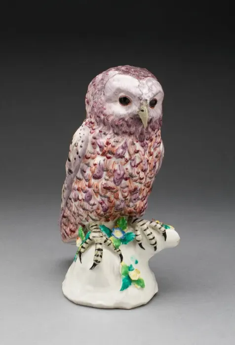 Framed Print : Owl, Bow, c. 1760. Creator: Bow Porcelain Factory Framed Print : Owl, Bow, c. 1760. Creator: Bow Porcelain Factory