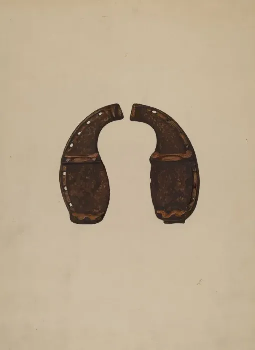 Framed Print : Ox Shoes, c. 1936. Creator: Walter Praefke Framed Print : Ox Shoes, c. 1936. Creator: Walter Praefke