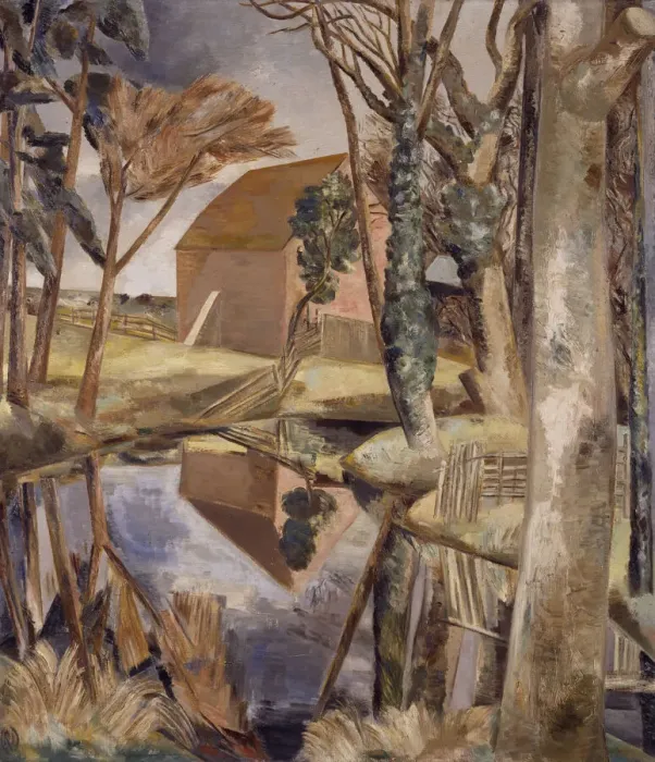 Framed Print : Oxenbridge Pond, 1927-28. Creator: Paul Nash Framed Print : Oxenbridge Pond, 1927-28. Creator: Paul Nash