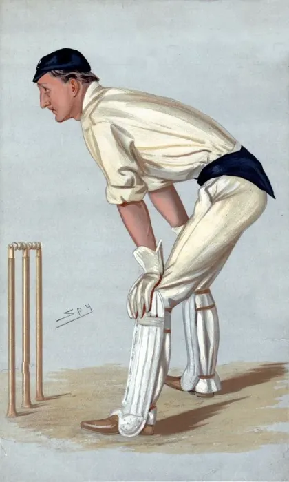 Framed Print : Oxford Cricket, 1889. Artist: Sir Leslie Matthew Ward Framed Print : Oxford Cricket, 1889. Artist: Sir Leslie Matthew Ward