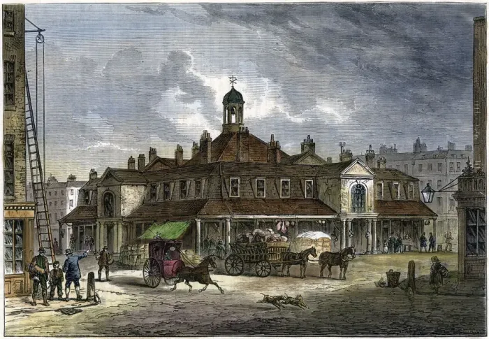 Framed Print : Oxford Market, 19th century Framed Print : Oxford Market, 19th century