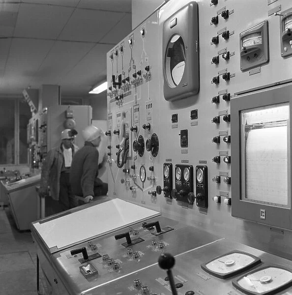 Oxygen control panel at the Park gate Iron & Steel Co, Rotherham, South Yorkshire, 1964