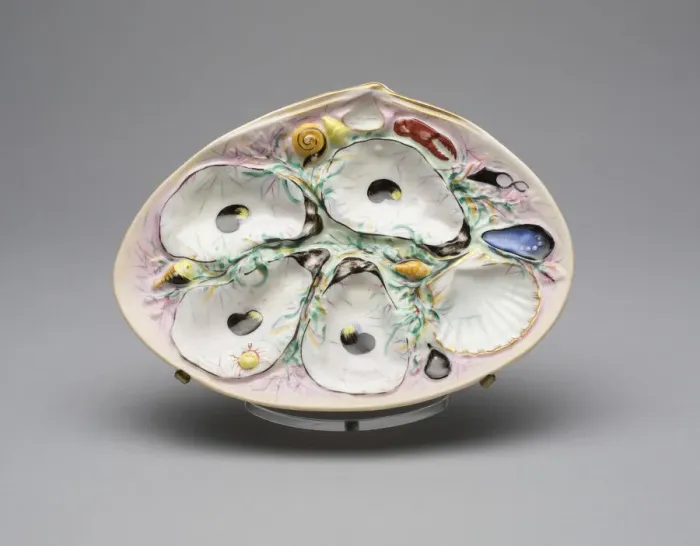 Framed Print : Oyster Plate, c. 1881. Creator: Union Porcelain Works Framed Print : Oyster Plate, c. 1881. Creator: Union Porcelain Works
