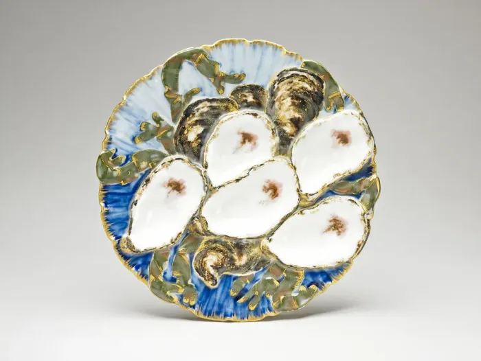 Framed Print : Oyster Plate, designed 1879, produced 1880 / 87. Creator: Haviland & Co Framed Print : Oyster Plate, designed 1879, produced 1880 / 87. Creator: Haviland & Co