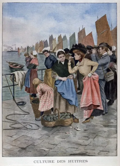 Framed Print : Oyster seller, 1902 Framed Print : Oyster seller, 1902