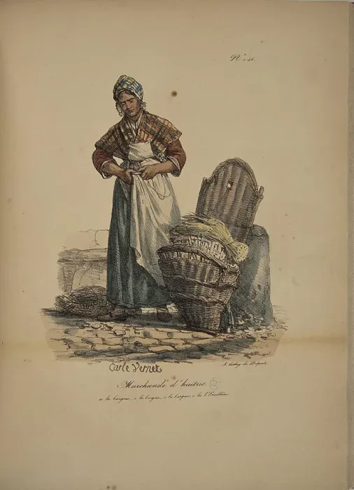 Framed Print : Oyster seller. From the Series Cris de Paris (The Cries of Paris), 1815. Creator: Vernet, Carle (1758-1836). Oyster seller. From the Series Cris de Paris (The Cries of Paris), 1815. Creator: Vernet, Carle (1758-1836) Framed Print : Oyster seller. From the Series Cris de Paris (The Cries of Paris), 1815. Creator: Vernet, Carle (1758-1836). Oyster seller. From the Series Cris de Paris (The Cries of Paris), 1815. Creator: Vernet, Carle (1758-1836)