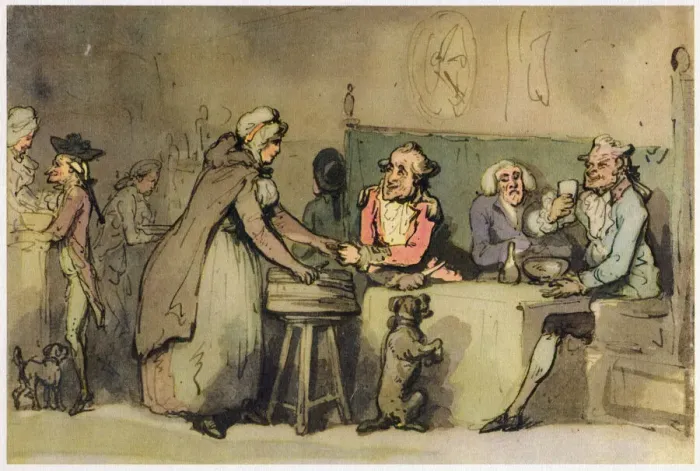 Framed Print : The Oyster Woman, c1780-1825. Creator: Thomas Rowlandson Framed Print : The Oyster Woman, c1780-1825. Creator: Thomas Rowlandson