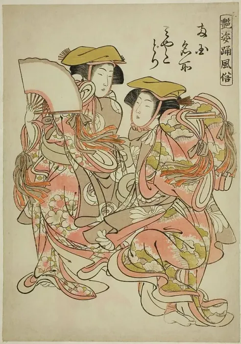 Framed Print : The Oystercatcher Dance (Miyakodori), from the series Beautiful Dance Customs...c. 1778. Creator: Kitao Shigemasa. The Oystercatcher Dance (Miyakodori), from the series Beautiful Dance Customs...c. 1778. Creator: Kitao Shigemasa Framed Print : The Oystercatcher Dance (Miyakodori), from the series Beautiful Dance Customs...c. 1778. Creator: Kitao Shigemasa. The Oystercatcher Dance (Miyakodori), from the series Beautiful Dance Customs...c. 1778. Creator: Kitao Shigemasa