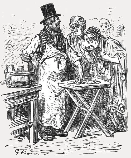 The Oysterman, 1872. Creator: Gustave Doré
