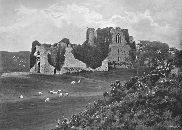 Framed Print : Oystermouth Castle, Mumbles, c1896. Artist: Harvey Barton Framed Print : Oystermouth Castle, Mumbles, c1896. Artist: Harvey Barton