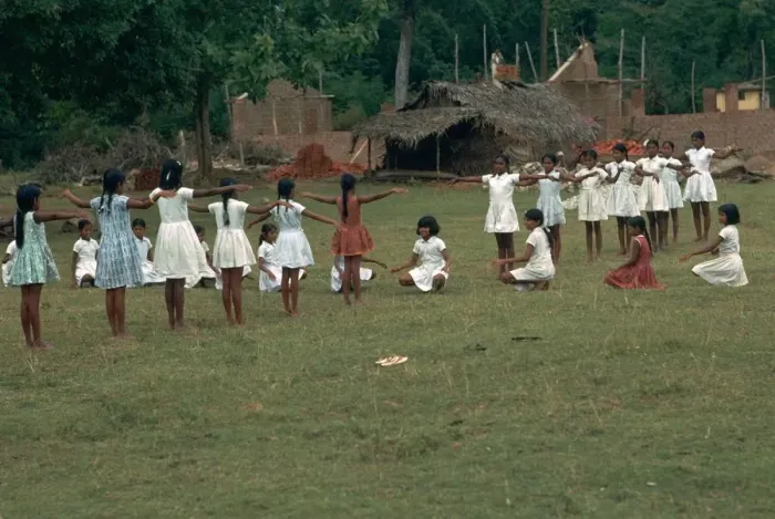 Framed Print : P. E class in Sri Lanka. Artist: CM Dixon Framed Print : P. E class in Sri Lanka. Artist: CM Dixon